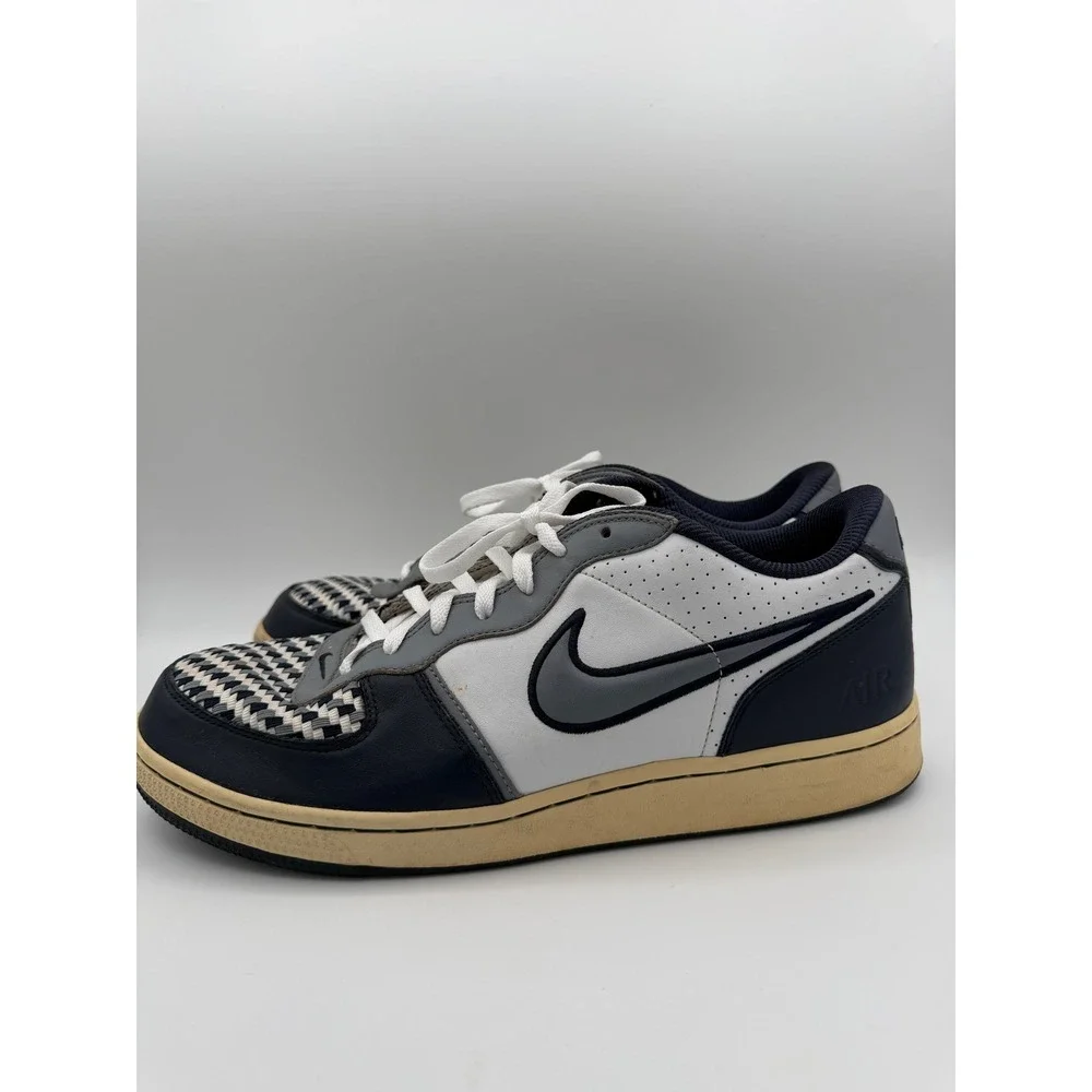 Nike Air Force 1 Low Woven Checkerboard Navy White Grey 311191-109 Mens 12 2007